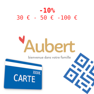 AUBERT - 30 (carte), 50 ou 100 €