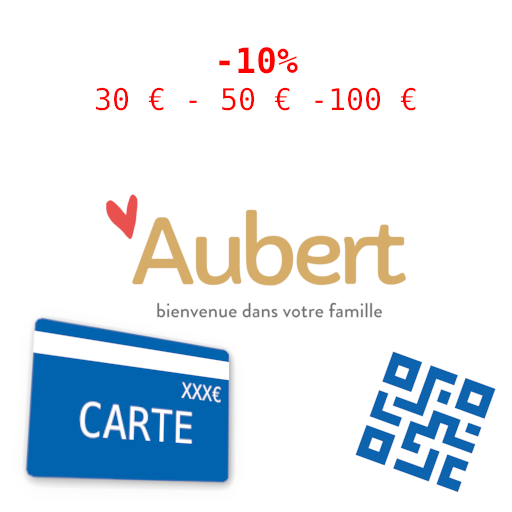 OFFRE (100 €) - AUBERT - 30 (carte), 50 ou 100 €