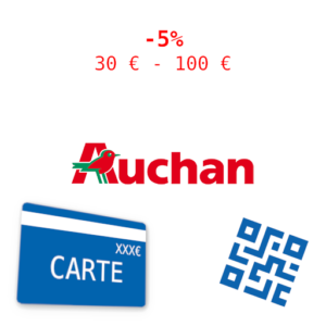 AUCHAN - 30 (carte) ou 100 € – Image 1