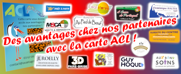 Carte ACL Nos partenaires ACL !