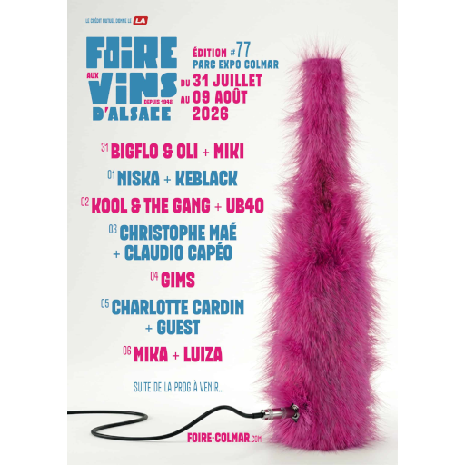 FESTIVAL FOIRE AUX VINS COLMAR 2026