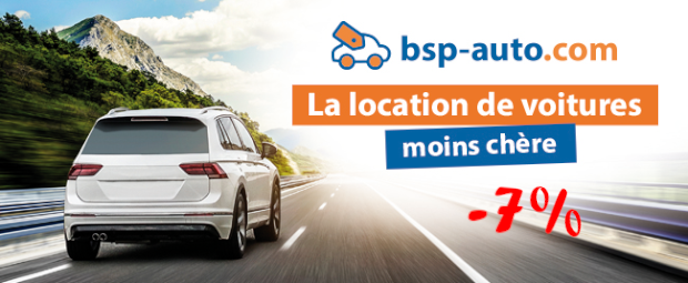 7% de remise chez BSP-AUTO courtier en location de voitures ! 7% de remise chez BSP-AUTO courtier en location de voitures !